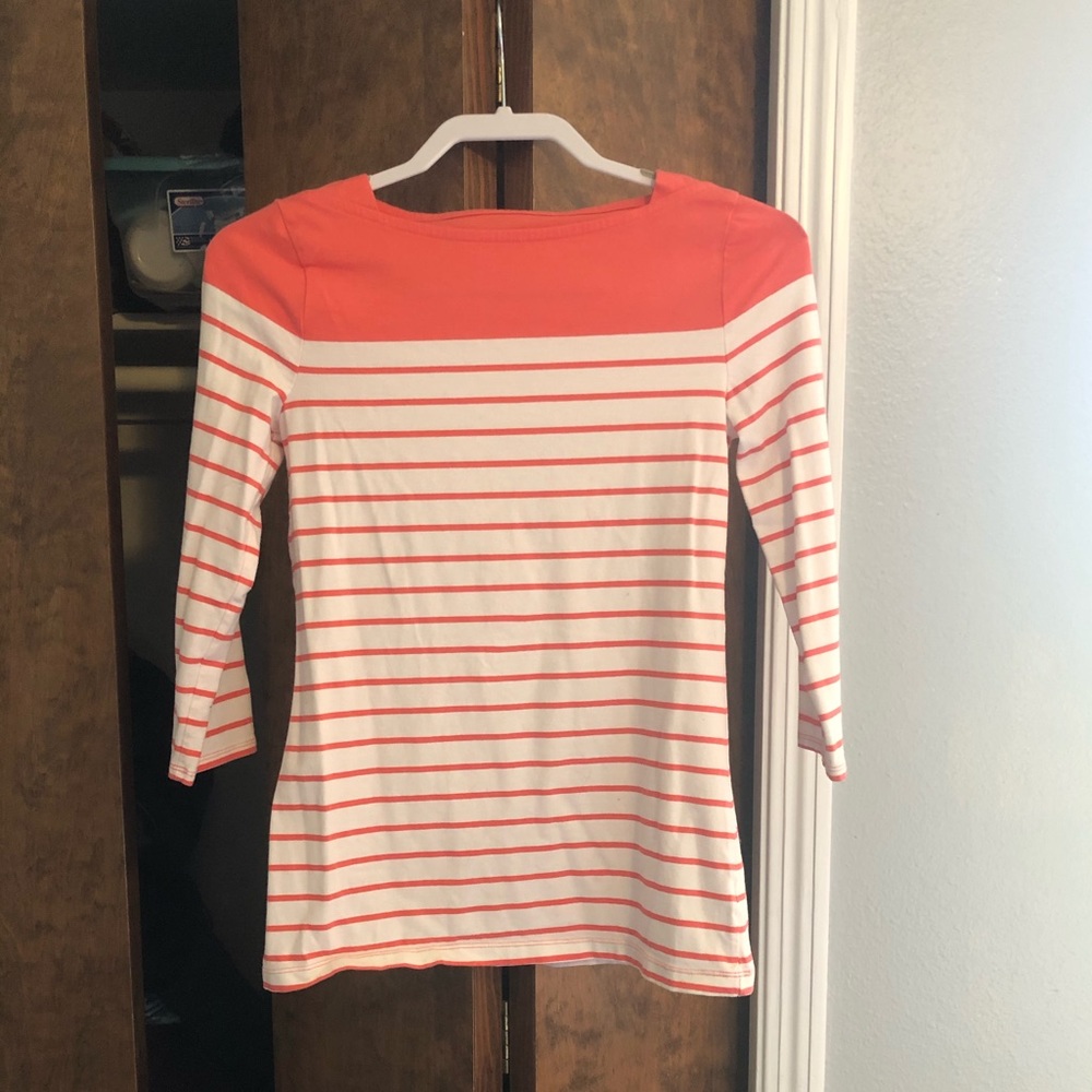 Merona XS Boat Neck 3/4 Sleeve T-Shirt